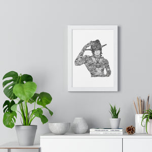 ACE BLACK & WHITE FRAMED POSTER ACE BLACK & WHITE FRAMED POSTER