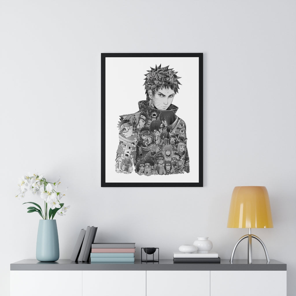 OBITO BLACK & WHITE FRAMED POSTER OBITO BLACK & WHITE FRAMED POSTER