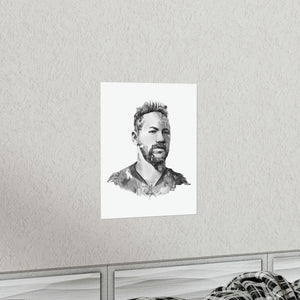 NEYMAR BLACK & WHITE POSTER NEYMAR BLACK & WHITE POSTER