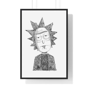 RICK BLACK & WHITE FRAMED POSTER RICK BLACK & WHITE FRAMED POSTER