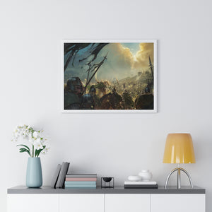 BATTLE OF THE PELENNOR FIELDS FRAMED POSTER BATTLE OF THE PELENNOR FIELDS FRAMED POSTER