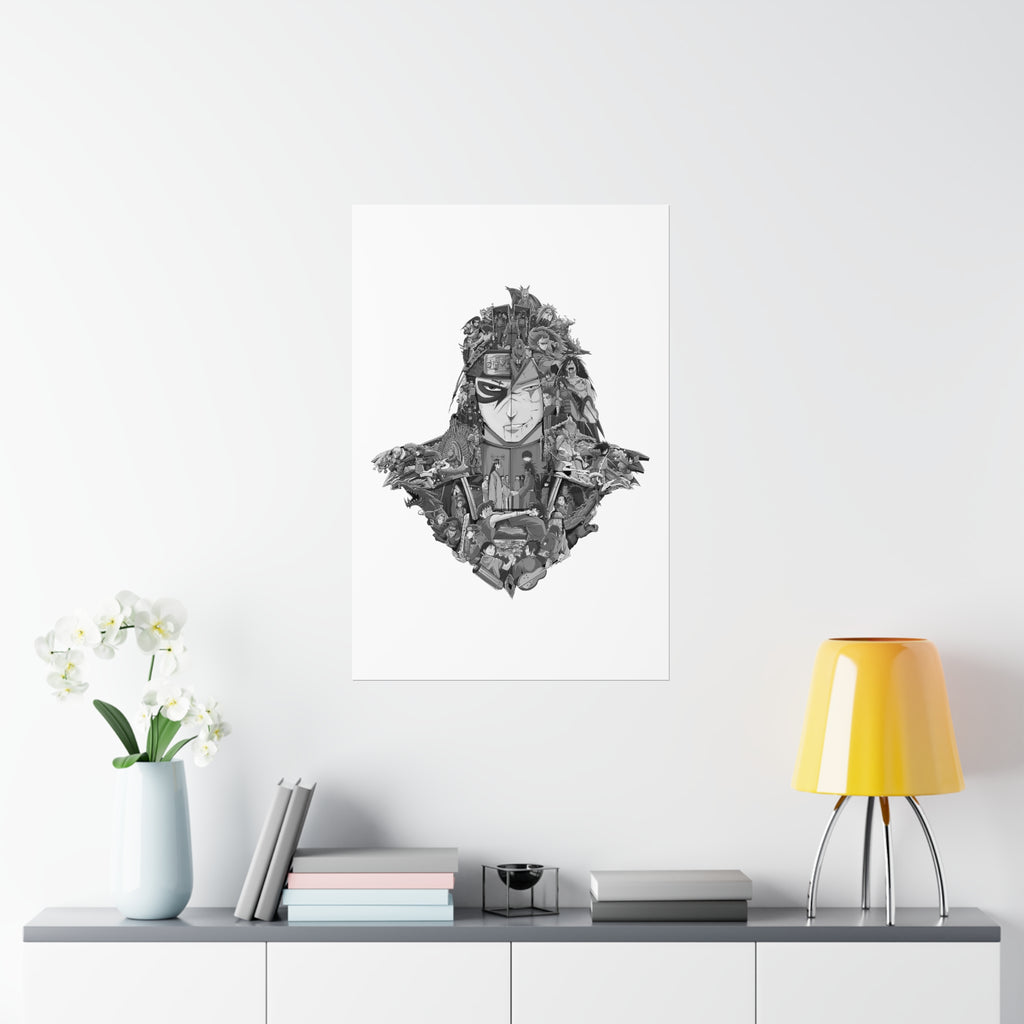HASHIRAMA - MADARA BLACK & WHITE POSTER HASHIRAMA - MADARA BLACK & WHITE POSTER