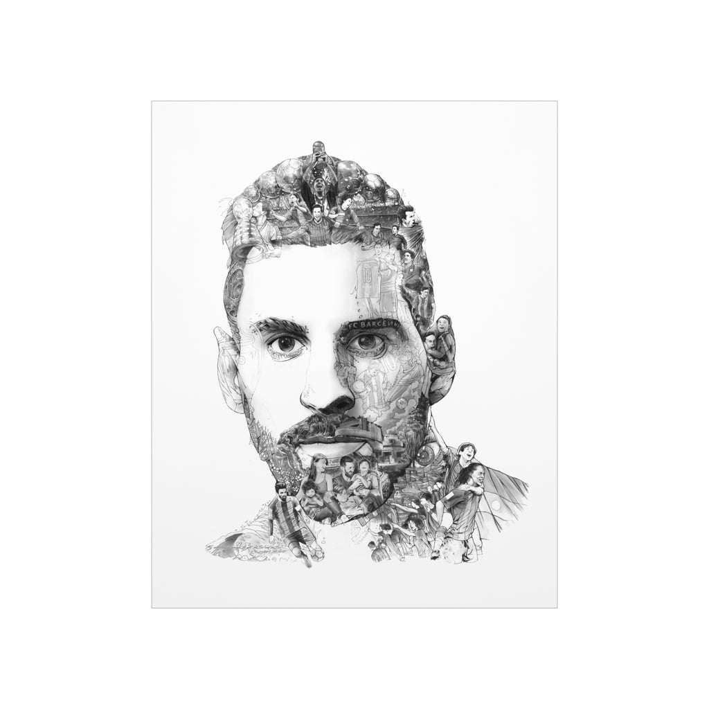 MESSI BLACK & WHITE POSTER MESSI BLACK & WHITE POSTER