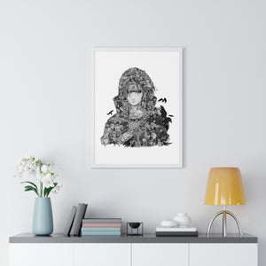 ITACHI BLACK & WHITE FRAMED POSTER ITACHI BLACK & WHITE FRAMED POSTER