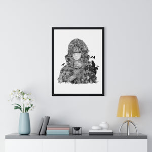 ITACHI BLACK & WHITE FRAMED POSTER ITACHI BLACK & WHITE FRAMED POSTER