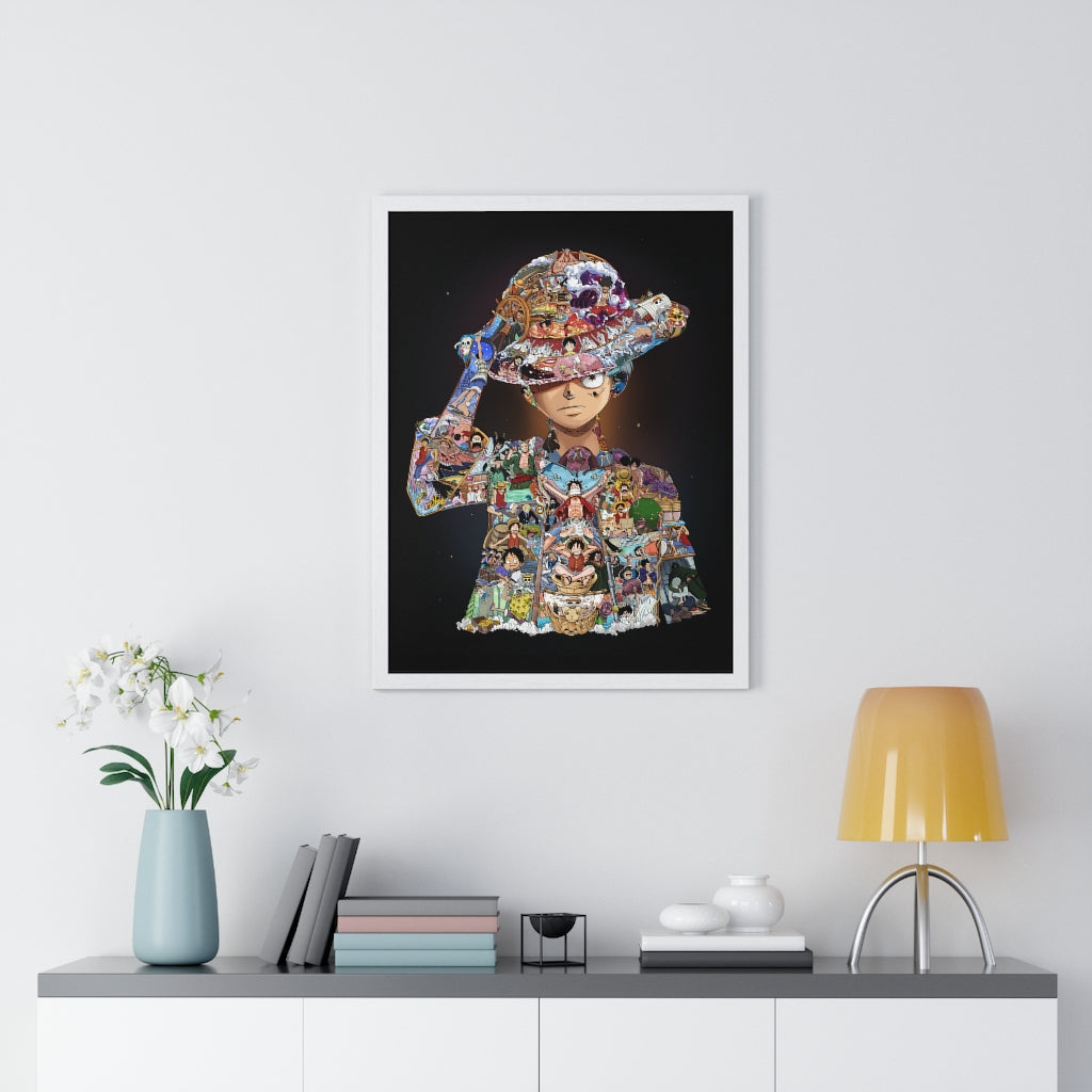LUFFY COLOR FRAMED POSTER LUFFY COLOR FRAMED POSTER