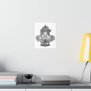 BROLY BLACK & WHITE POSTER BROLY BLACK & WHITE POSTER