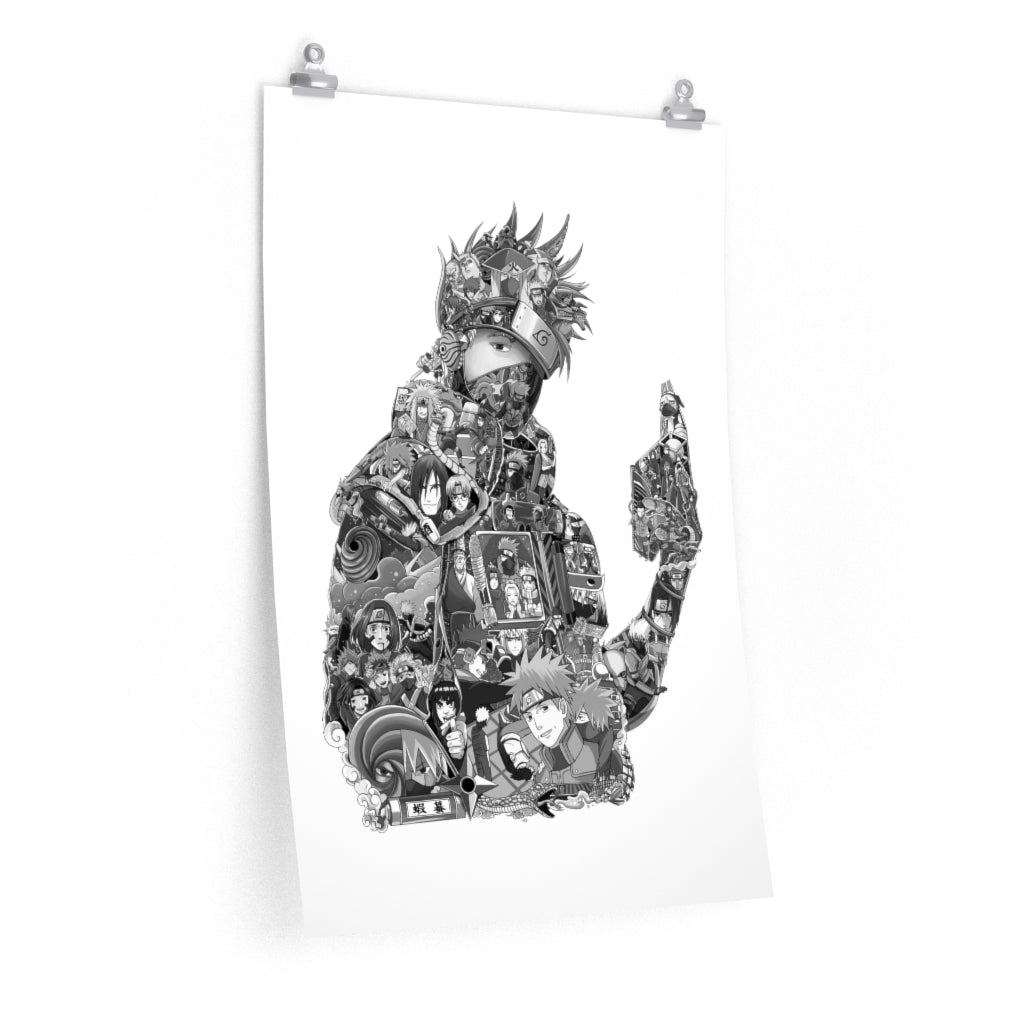 KAKASHI BLACK & WHITE POSTER KAKASHI BLACK & WHITE POSTER