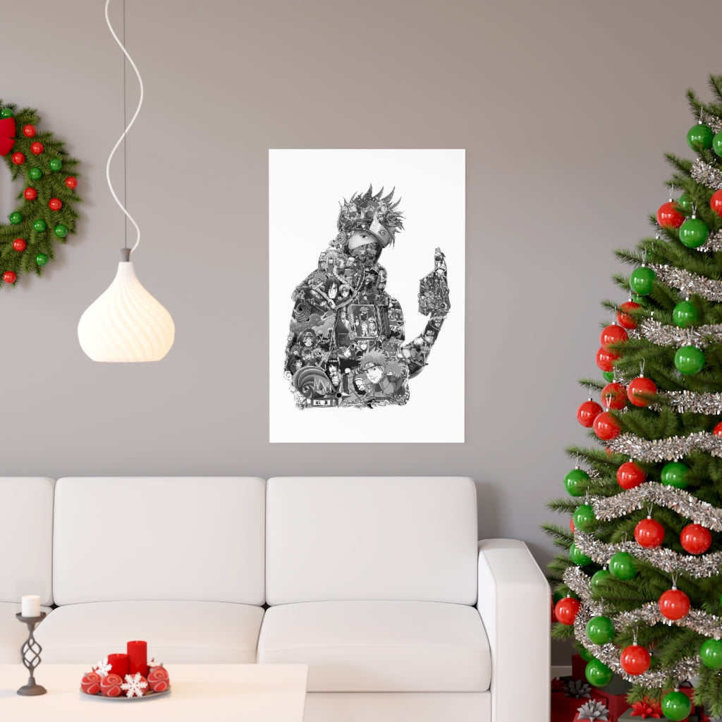 KAKASHI BLACK & WHITE POSTER KAKASHI BLACK & WHITE POSTER