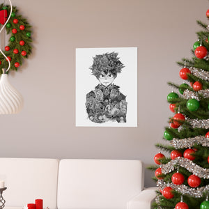 DEKU BLACK & WHITE POSTER DEKU BLACK & WHITE POSTER