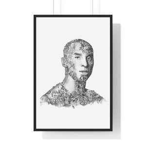 KOBE BRYANT BLACK & WHITE FRAMED POSTER KOBE BRYANT BLACK & WHITE FRAMED POSTER