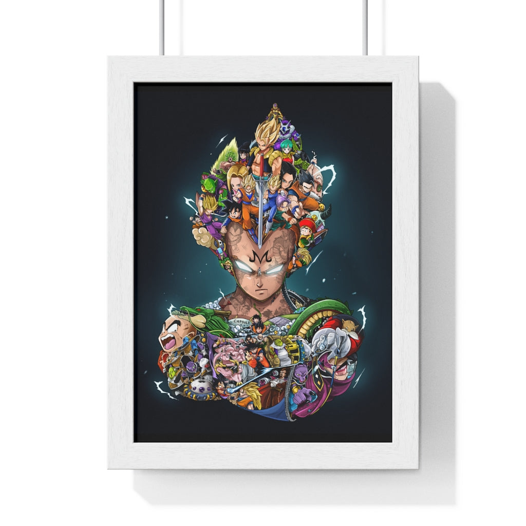VEGETA COLOR FRAMED POSTER VEGETA COLOR FRAMED POSTER
