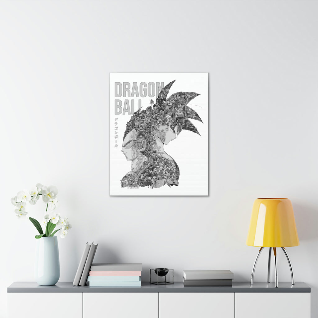 GOKU VEGETA BLACK & WHITE CANVAS GOKU VEGETA BLACK & WHITE CANVAS