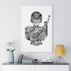 FRIEZA BLACK & WHITE FRAMED POSTER FRIEZA BLACK & WHITE FRAMED POSTER