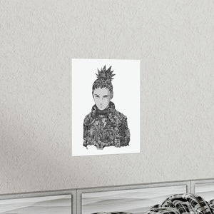 SHIKAMARU BLACK & WHITE POSTER SHIKAMARU BLACK & WHITE POSTER