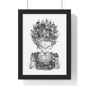 GOHAN BLACK & WHITE FRAMED POSTER GOHAN BLACK & WHITE FRAMED POSTER