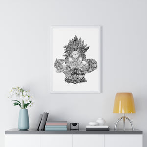 BROLY BLACK & WHITE FRAMED POSTER BROLY BLACK & WHITE FRAMED POSTER