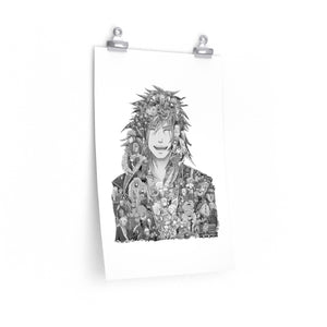 JIRAIYA BLACK & WHITE POSTER JIRAIYA BLACK & WHITE POSTER