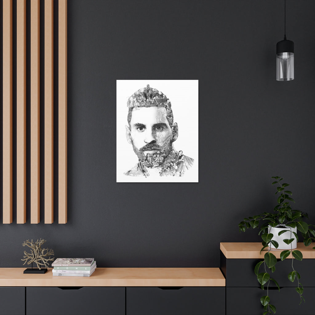MESSI BLACK & WHITE CANVAS MESSI BLACK & WHITE CANVAS