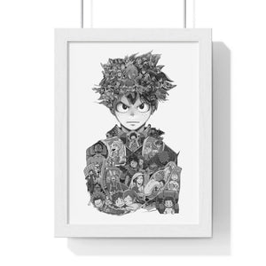 DEKU BLACK & WHITE FRAMED POSTER DEKU BLACK & WHITE FRAMED POSTER