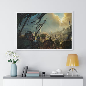 BATTLE OF THE PELENNOR FIELDS FRAMED POSTER BATTLE OF THE PELENNOR FIELDS FRAMED POSTER