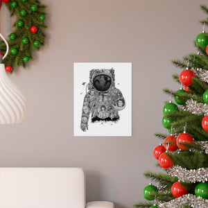 ASTRONAUT BLACK & WHITE POSTER ASTRONAUT BLACK & WHITE POSTER