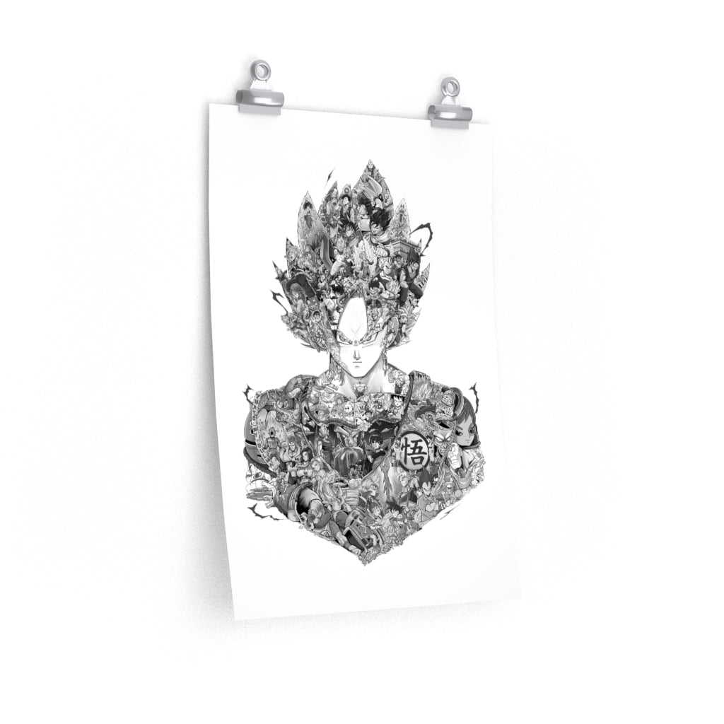GOKU BLACK & WHITE POSTER GOKU BLACK & WHITE POSTER