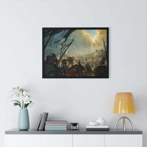 BATTLE OF THE PELENNOR FIELDS FRAMED POSTER BATTLE OF THE PELENNOR FIELDS FRAMED POSTER