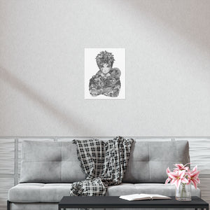 GAARA BLACK & WHITE POSTER GAARA BLACK & WHITE POSTER