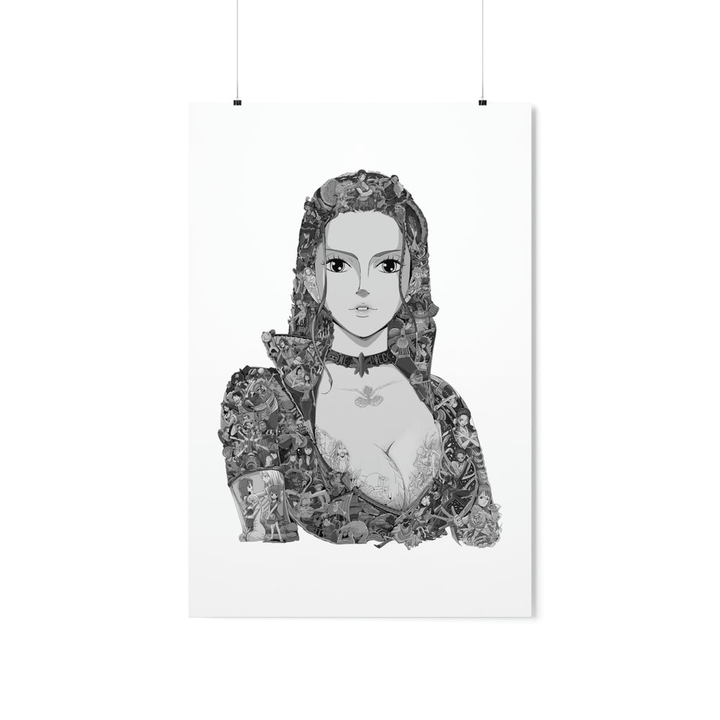 ROBIN BLACK & WHITE POSTER ROBIN BLACK & WHITE POSTER