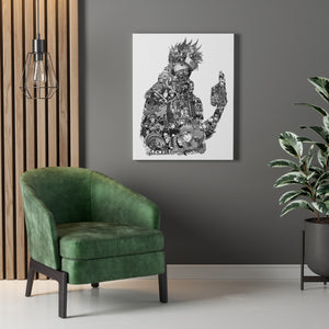 KAKASHI BLACK & WHITE CANVAS KAKASHI BLACK & WHITE CANVAS