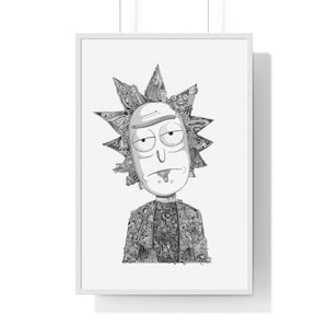 RICK BLACK & WHITE FRAMED POSTER RICK BLACK & WHITE FRAMED POSTER
