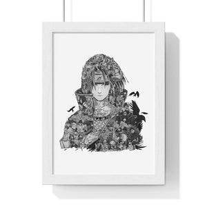 ITACHI BLACK & WHITE FRAMED POSTER ITACHI BLACK & WHITE FRAMED POSTER