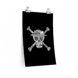 MUGIWARA JOLLY ROGER BLACK & WHITE POSTER MUGIWARA JOLLY ROGER BLACK & WHITE POSTER