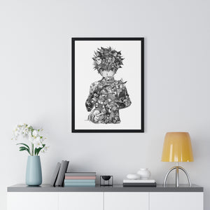 KILLUA BLACK & WHITE FRAMED POSTER KILLUA BLACK & WHITE FRAMED POSTER