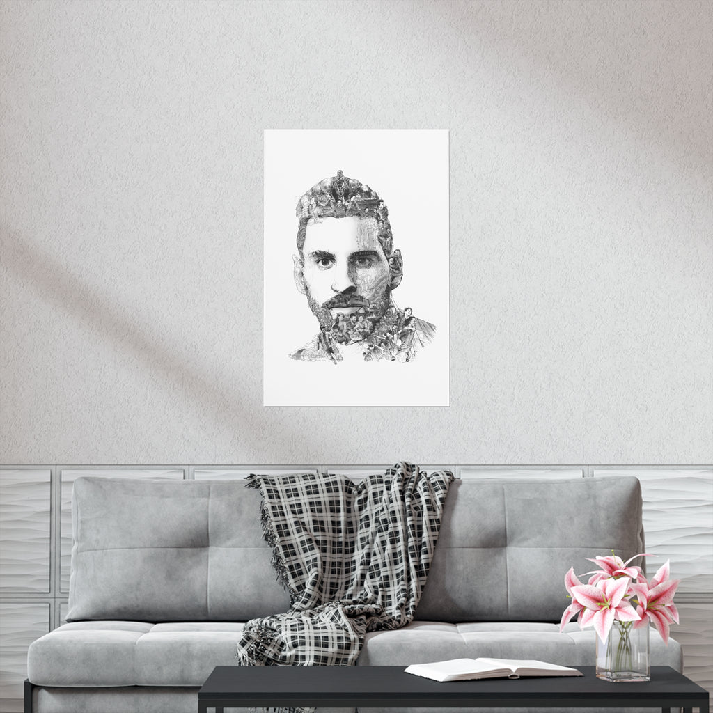 MESSI BLACK & WHITE POSTER MESSI BLACK & WHITE POSTER