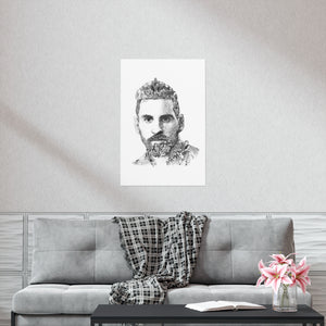 MESSI BLACK & WHITE POSTER MESSI BLACK & WHITE POSTER