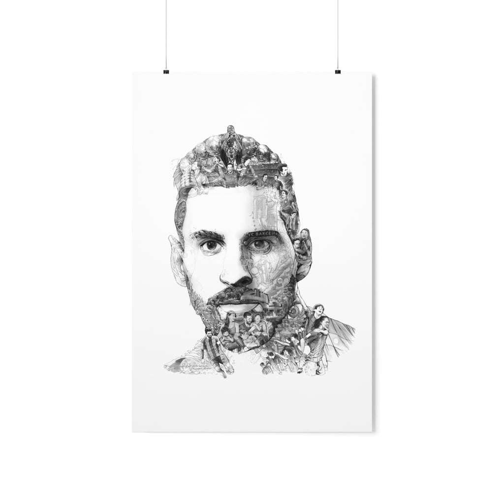 MESSI BLACK & WHITE POSTER MESSI BLACK & WHITE POSTER