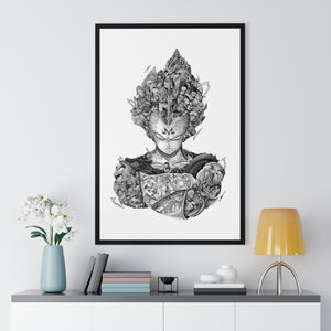VEGETA BLACK & WHITE FRAMED POSTER VEGETA BLACK & WHITE FRAMED POSTER