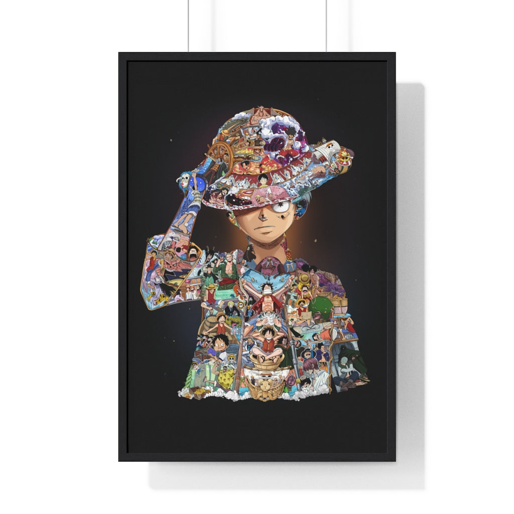LUFFY COLOR FRAMED POSTER LUFFY COLOR FRAMED POSTER