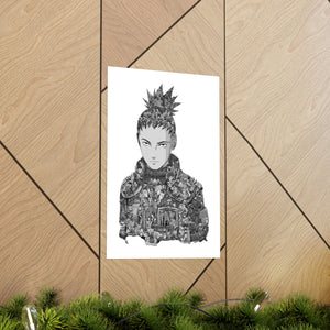SHIKAMARU BLACK & WHITE POSTER SHIKAMARU BLACK & WHITE POSTER