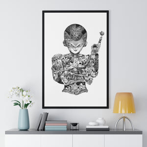 FRIEZA BLACK & WHITE FRAMED POSTER FRIEZA BLACK & WHITE FRAMED POSTER