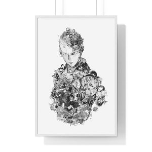 SAITAMA BLACK & WHITE FRAMED POSTER SAITAMA BLACK & WHITE FRAMED POSTER