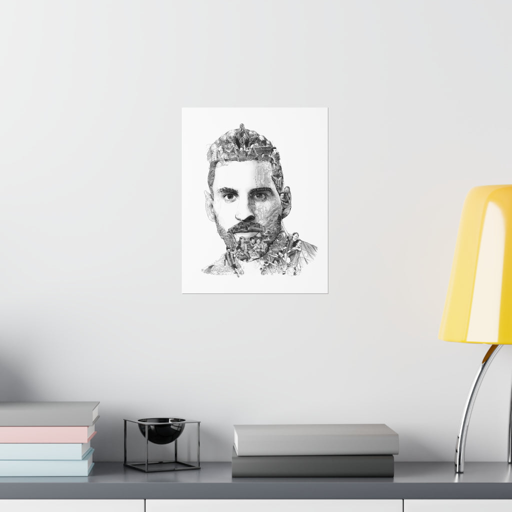 MESSI BLACK & WHITE POSTER MESSI BLACK & WHITE POSTER