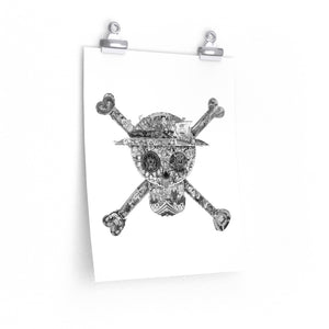 MUGIWARA JOLLY ROGER BLACK & WHITE POSTER (WHITE BG) MUGIWARA JOLLY ROGER BLACK & WHITE POSTER (WHITE BG)