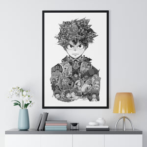 DEKU BLACK & WHITE FRAMED POSTER DEKU BLACK & WHITE FRAMED POSTER