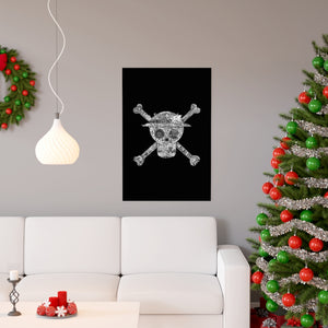 MUGIWARA JOLLY ROGER BLACK & WHITE POSTER MUGIWARA JOLLY ROGER BLACK & WHITE POSTER