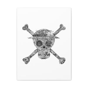MUGIWARA JOLLY ROGER BLACK & WHITE CANVAS (WHITE BG) MUGIWARA JOLLY ROGER BLACK & WHITE CANVAS (WHITE BG)