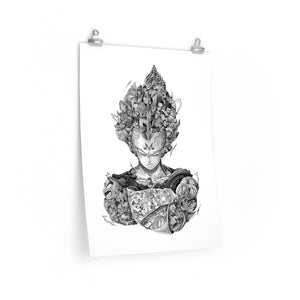 VEGETA BLACK & WHITE POSTER VEGETA BLACK & WHITE POSTER