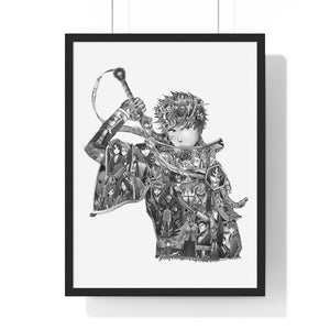 ICHIGO BLACK & WHITE FRAMED POSTER ICHIGO BLACK & WHITE FRAMED POSTER